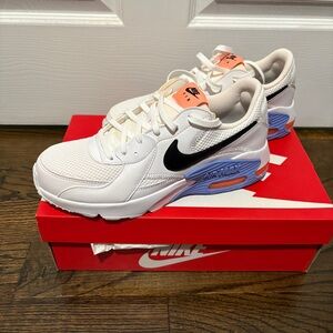 Nike Women’s White and Blue Sneakers